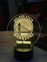 Load image into Gallery viewer, Golden State Warriors Night Light
