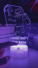 Load and play video in Gallery viewer, Minecraft Night Light
