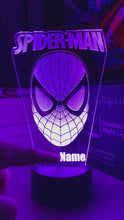 Load and play video in Gallery viewer, Spider-Man Head Night Light
